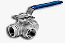 Paslanmaz 3 Yollu Dişli Küresel Vanalar PN63 (T ve L Tipi)